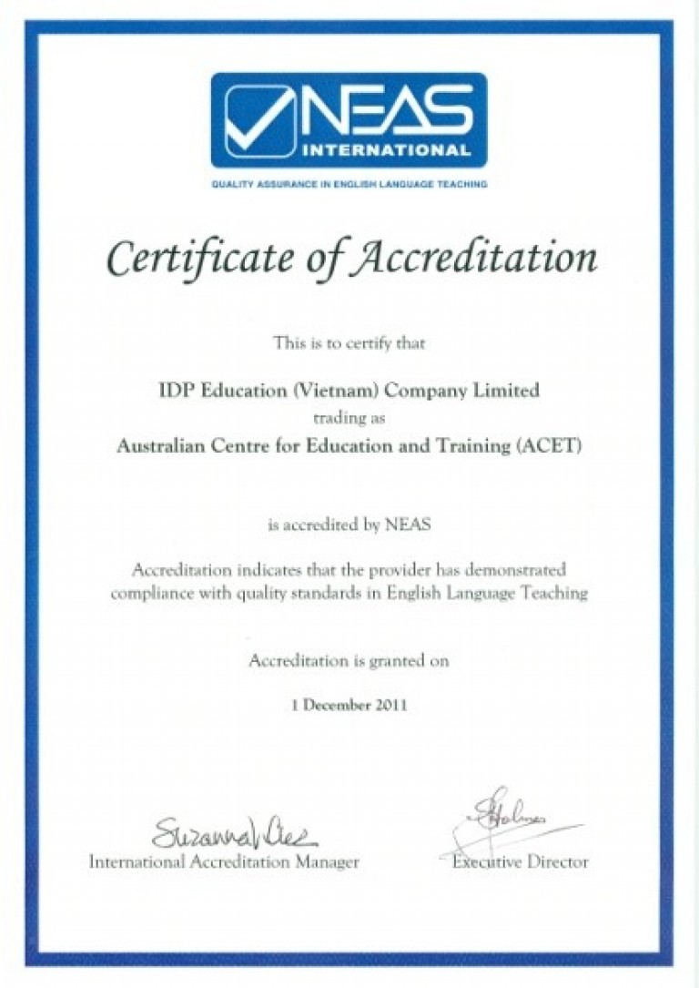 Trung tâm tiếng anh ACET